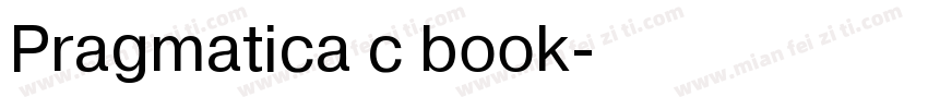 Pragmatica c book字体转换